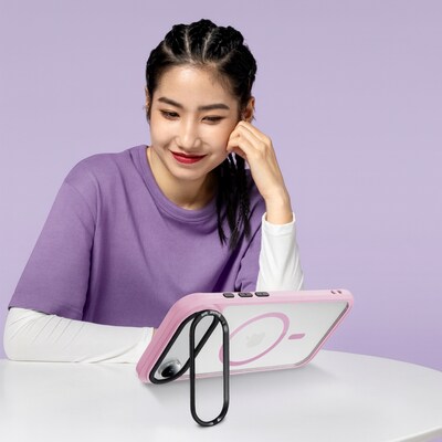 SaharaCase Raider Series MagSafe Compatible Phone Case for iPhone 17 Air, Shock Absorbing, Desert Rose (CP00955)