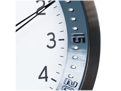 La Crosse Technology Atomic Wall Clock, Metal, 10" (404-54667)