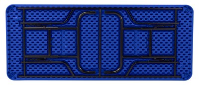NPS BTA Series 30" x 72" Heavy Duty Height Adjustable Plastic Folding Table, Blue (BTA-3072-04)