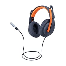 Logitech Zone Learn USB-C Stereo Computer Headset, Blue/Orange (981-001383)