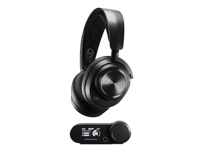 SteelSeries Arctis Nova Pro Active Noise Canceling Wireless Stereo Gaming Headset, Black (61520)