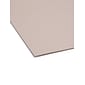 Smead File Folder, 3 Tab, Letter Size, Light Gray, 100/Box (12343)