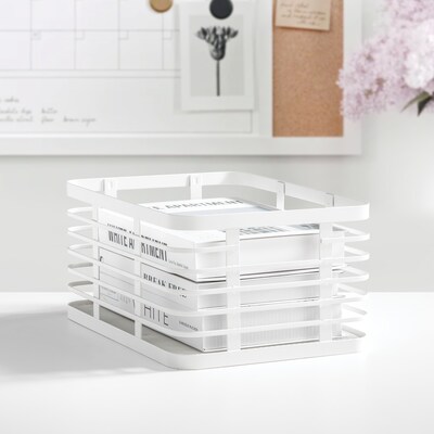 iDesign Steel Organizer, Matte White (25931)