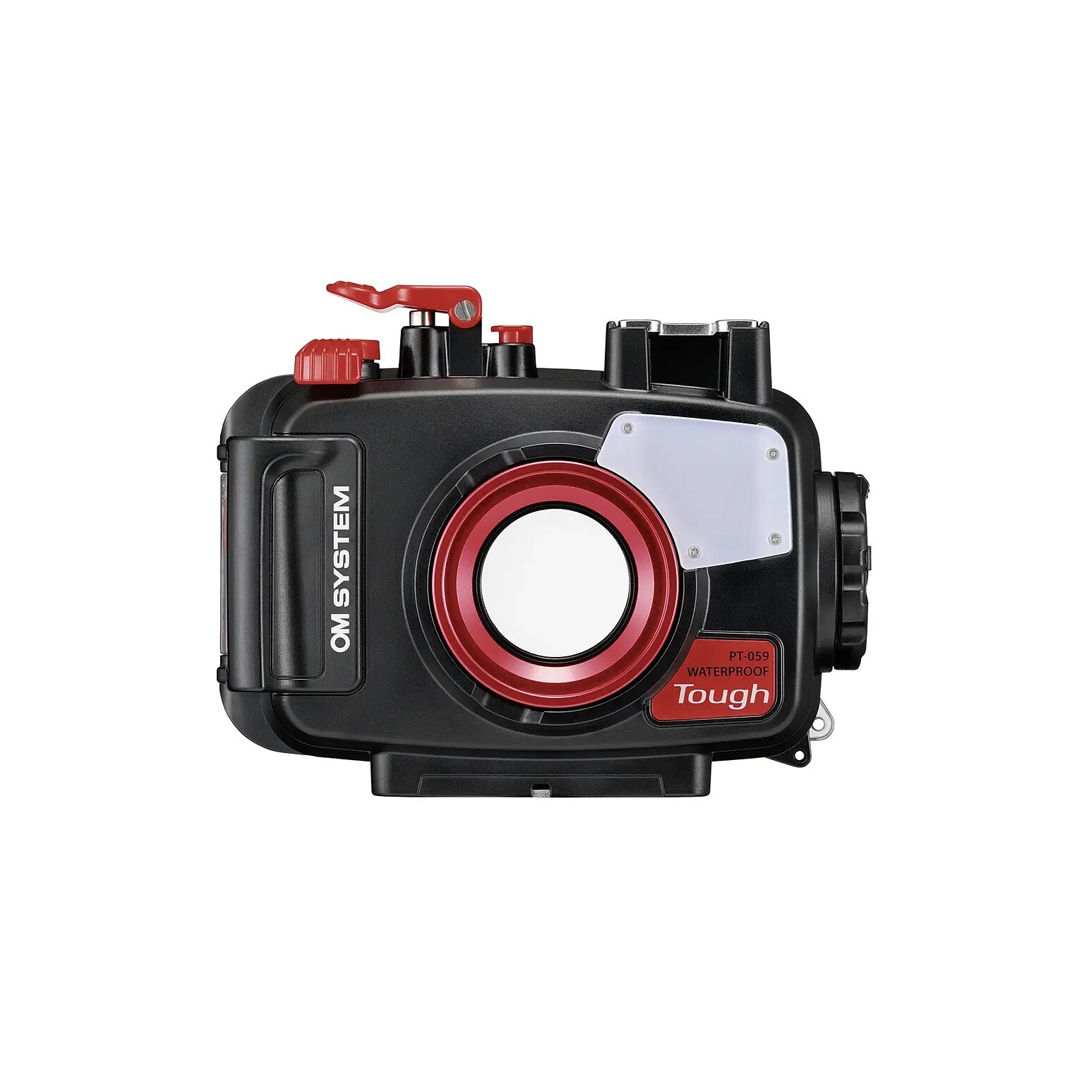 Olympus OM SYSTEM PT Series Underwater Camera Housing for Olympus Tough TG-6, Black/Red (V6560470W000)