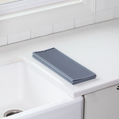 Better Houseware Silicone Dish Racks, Gray (BTH3419)