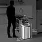 iTouchless SensorCan Stainless Steel Sensor Trash Can with AbsorbX Odor Control System, Silver, 13 gal. (ITOS13B)