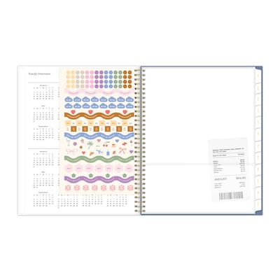 2026-2027 Blue Sky 8" x 11" Academic Year Weekly & Monthly Planner, Plastic Cover, Mahana Blue (161390)