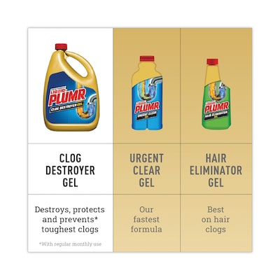 Liquid Plumr® Clog Destroyer + PipeGuard, Gel, 80 oz
