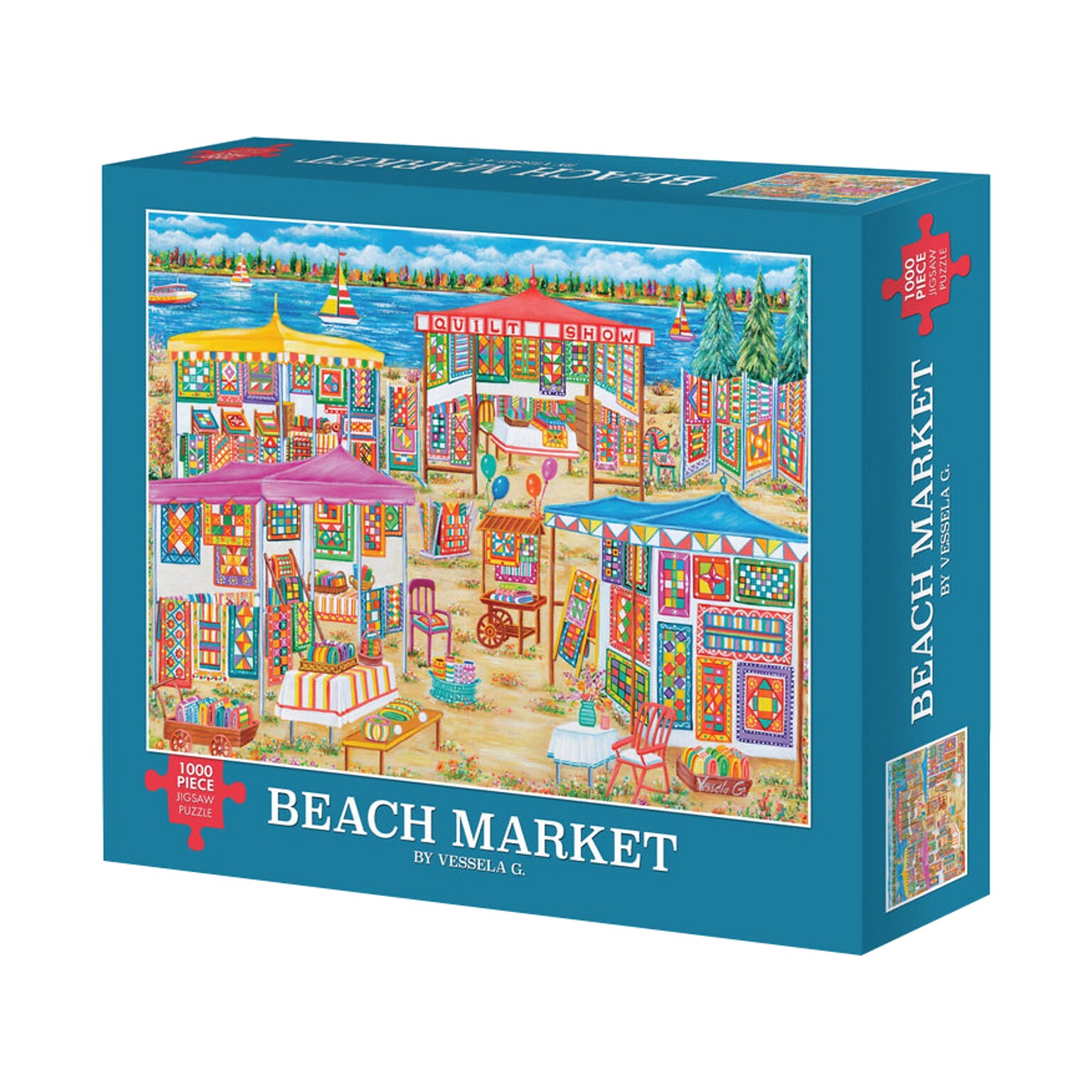 Willow Creek Beach Market 1000-Piece Jigsaw Puzzle (49458)