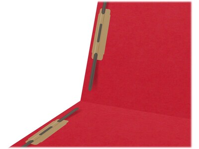 Medical Arts Press Heavy-Duty End Tab File Folder, Straight Cut, Letter-Size, Red, 40/Box (S-09459-RED)
