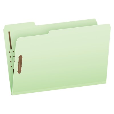 Pendaflex 60% Recycled Pressboard Classification Folder, 1 Expansion, Legal Size, Light Green, 25/Box (17183)
