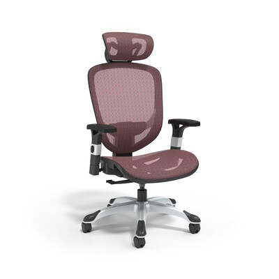 Quill Brand® Hyken Mesh Computer and Desk Chair, Red (50218)