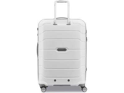 Samsonite Freeform 27.95 Hardside Suitcase, 4-Wheeled Spinner, TSA Checkpoint Friendly, White (7825