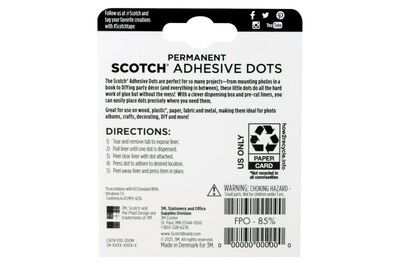 Glue Dots Dot N' Go Glue Dot Dispenser with 200 Removable Double-Sided  Adhesive Poster Dots 3/8-Inch Clear 1 Pack 1 Pack Poster Dots Dispenser