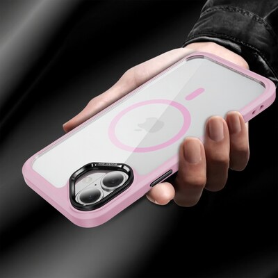 SaharaCase Raider Series MagSafe Compatible Phone Case for iPhone 17, Shock Absorbing, Desert Rose (CP00928)