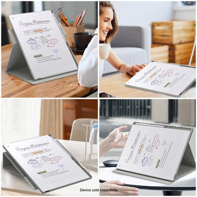 SaharaCase Venture Series Bi-Fold Folio Case for reMarkable Paper Pro, Gray (TB00430)