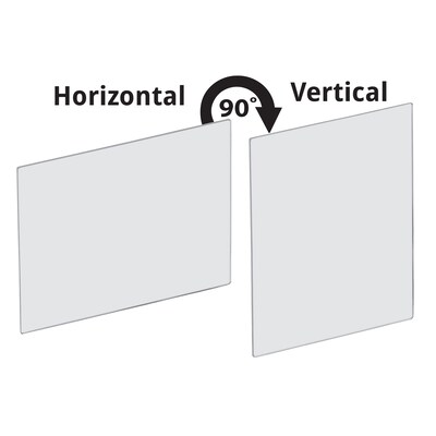 Azar Surface Mount Sneeze Guard, 40"H x 30"W, Clear Plexiglass, 2/Pack (179640)