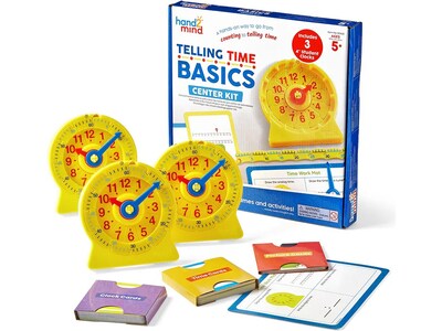 hand2mind Telling Time Basics Center Kit (93408)