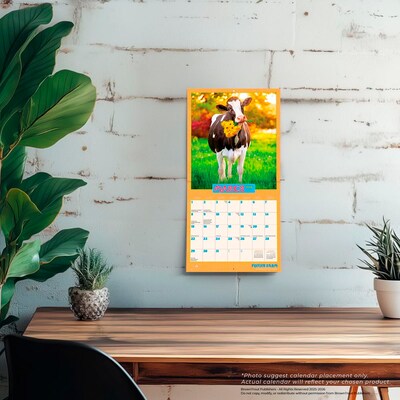 2026 BrownTrout Avanti Funny Farm 7" x 7" Monthly Wall Calendar (9798330707959)