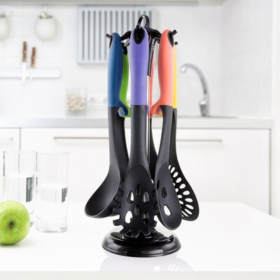 MegaChef Cooking Utensil Set, Assorted Colors, 7 Piece (937114416M)