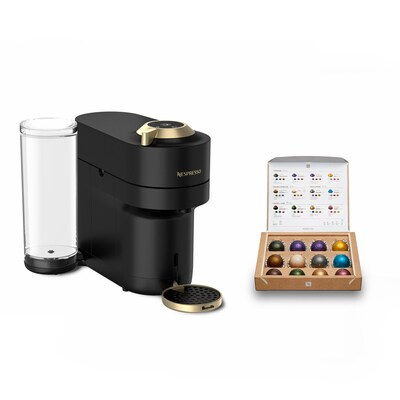 Nespresso Vertuo Pop+ Coffee and Espresso Machine Combination, Black/Gold (BNV125MTB1BUC1)
