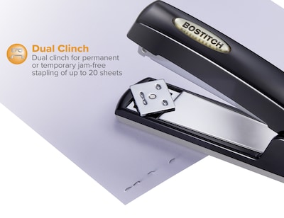 Bostitch Executive Desktop Stapler, 20-Sheet Capacity, Black (B5000BLK)