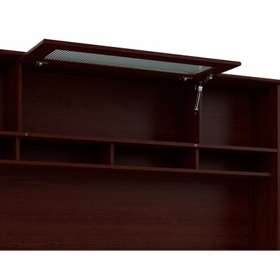 Bush Furniture Cabot 72"W Desktop Hutch, Harvest Cherry (WC31473)