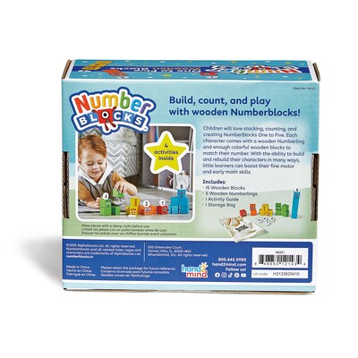 hand2mind Numberblocks One to Five Wooden Blocks (96931)