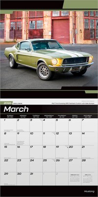 2026 BrownTrout Ford Mustang 12" x 12" Monthly Wall Calendar (9798330701650)