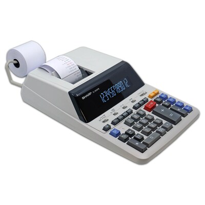 Sharp EL-2630PIII 12-Digit Desktop Calculator, White