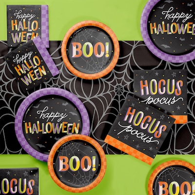 Creative Converting Retro Halloween Tableware Set, Serves 8 (DTC9025E2A)