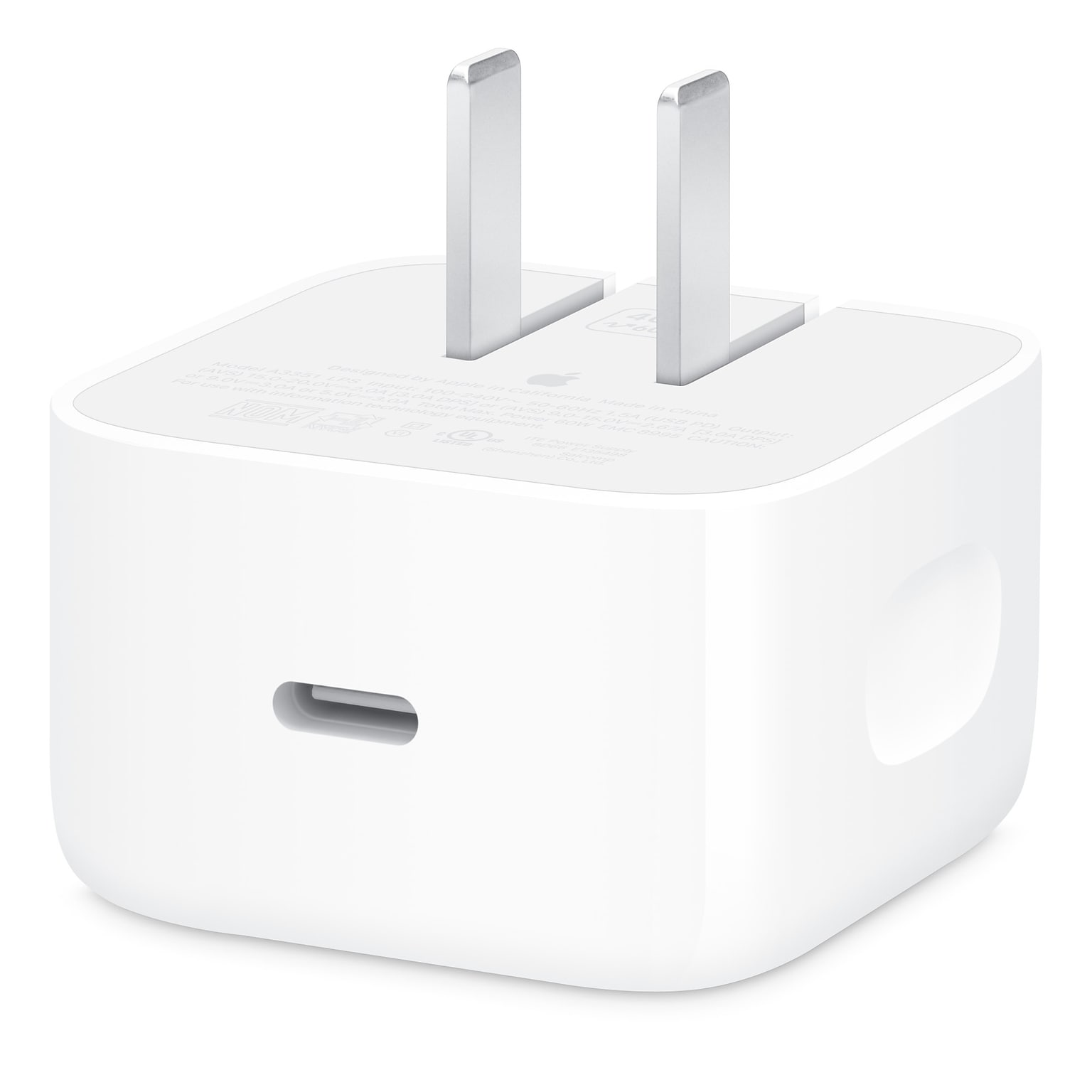 Apple Dynamic Power 40W USB-C Wall Charger for Apple, White (MGKN4AM/A)