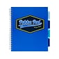 Pukka Pad Vision 5-Subject Notebooks, 8.5" x 11", Ruled, 100 Sheets, Bold Blue, 3/Pack (8866(BE)-VIS)