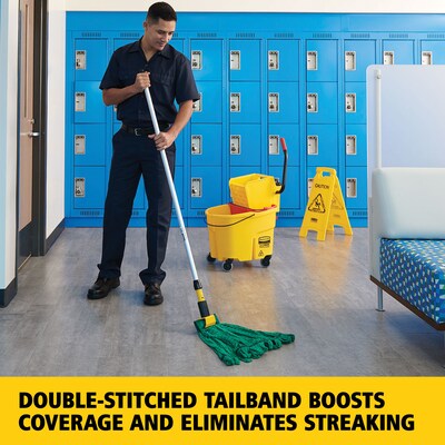 Rubbermaid Web Foot Mop Head, Tailband (FGT85206GR00)