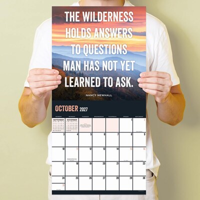 2027 TF Publishing The Great Outdoors 12" x 12" Monthly Wall Calendar, Multicolored (27-1109)
