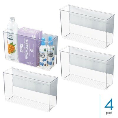 iDesign Magnetic Organizer Bins for Laundry Room - Holds Stain Removers, Dryer Sheets, and Detergent