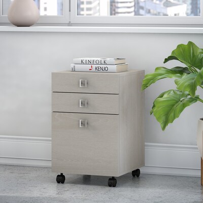 Bush Business Furniture Echo 3 Drawer Mobile File Cabinet, Gray Sand (KI60201-03)