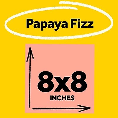 Post-it Super Sticky Big Notes, 8 x 8, Papaya Fizz, 30 Sheet/Pad, 1 Pad (BN-8PFZ)