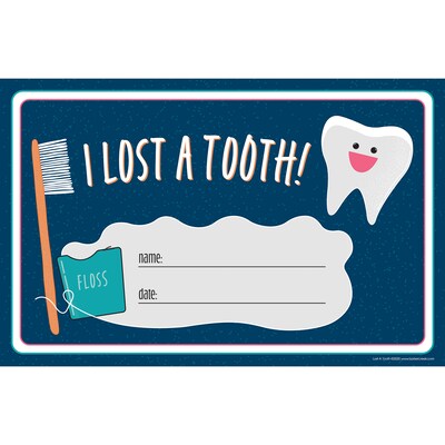 Barker Creek Lost a Tooth Awards & Envelopes, 8.5 x 5.5”, Multicolored, 30/Pack (441)