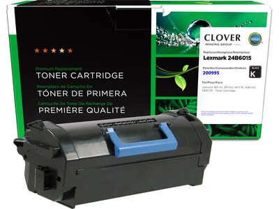 Clover Imaging Group Remanufactured Black Standard Yield Toner Cartridge Replacement for Lexmark 24B