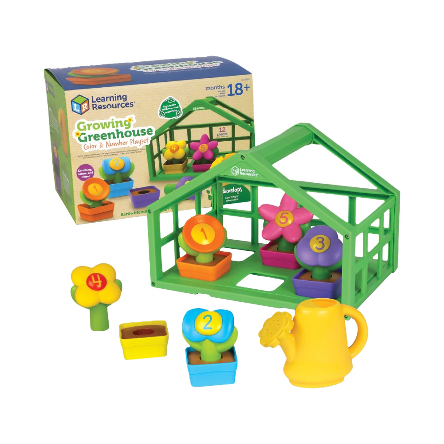 Learning Resources Growing Greenhouse Color and Number Playset (LER3605)