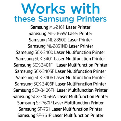 HP 101S Black Standard Yield Toner Cartridge for Samsung MLT-D101S (SU696)