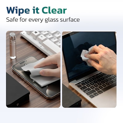 Purely D78 All-in-One Ergonomic Keyboard Wrist Rest with Cleaning Kit, Black (PCKOD78)