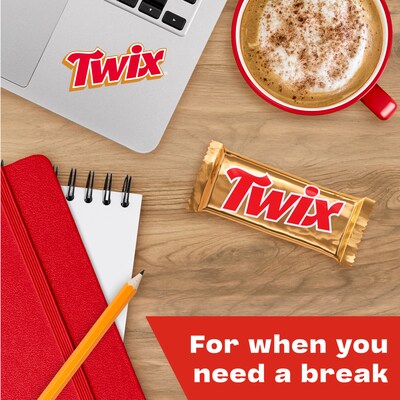 Twix Fun Size Caramel Chocolate Cookie Bar, 1.79 oz., 36/Box (MMM35391)