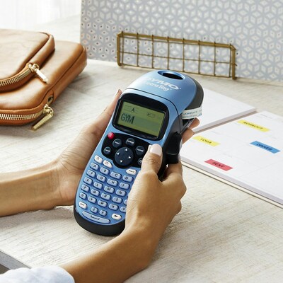 Dymo LetraTag 100H Portable Thermal Handheld Label Maker, Blue (2174534)