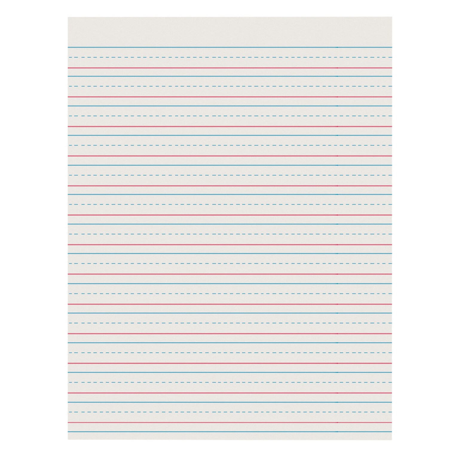 Pacon 8.5 x 11 Newsprint Handwriting Paper, 1/2 x 1/4 x 1/4 Ruled, 500 Sheets/Pack, 3 Packs (PAC2696-3)