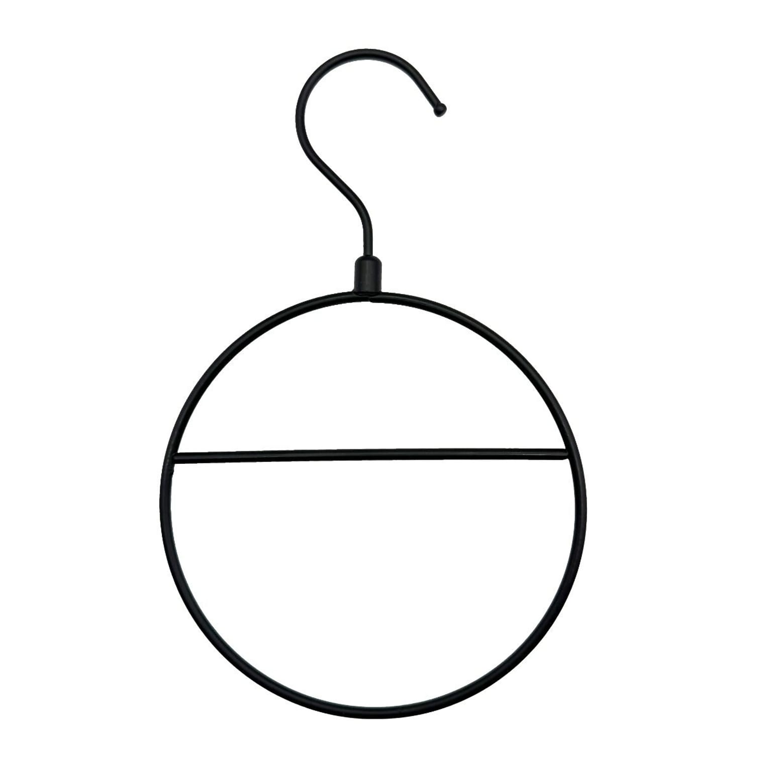 Nahanco Metal Clothes Hangers, Black, 100/Carton (AHLFMB)