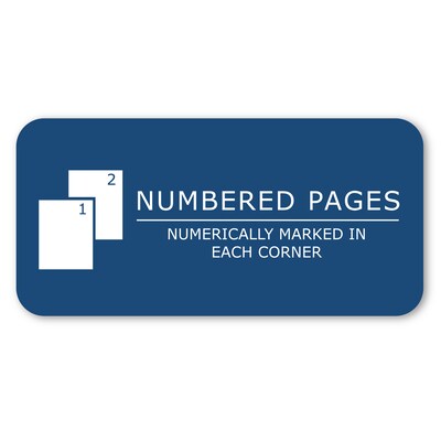 Roaring Spring Paper Products Professional Notebooks, 8.75" x 11.25", Graph Ruled, 72 Sheets, Black (77160)