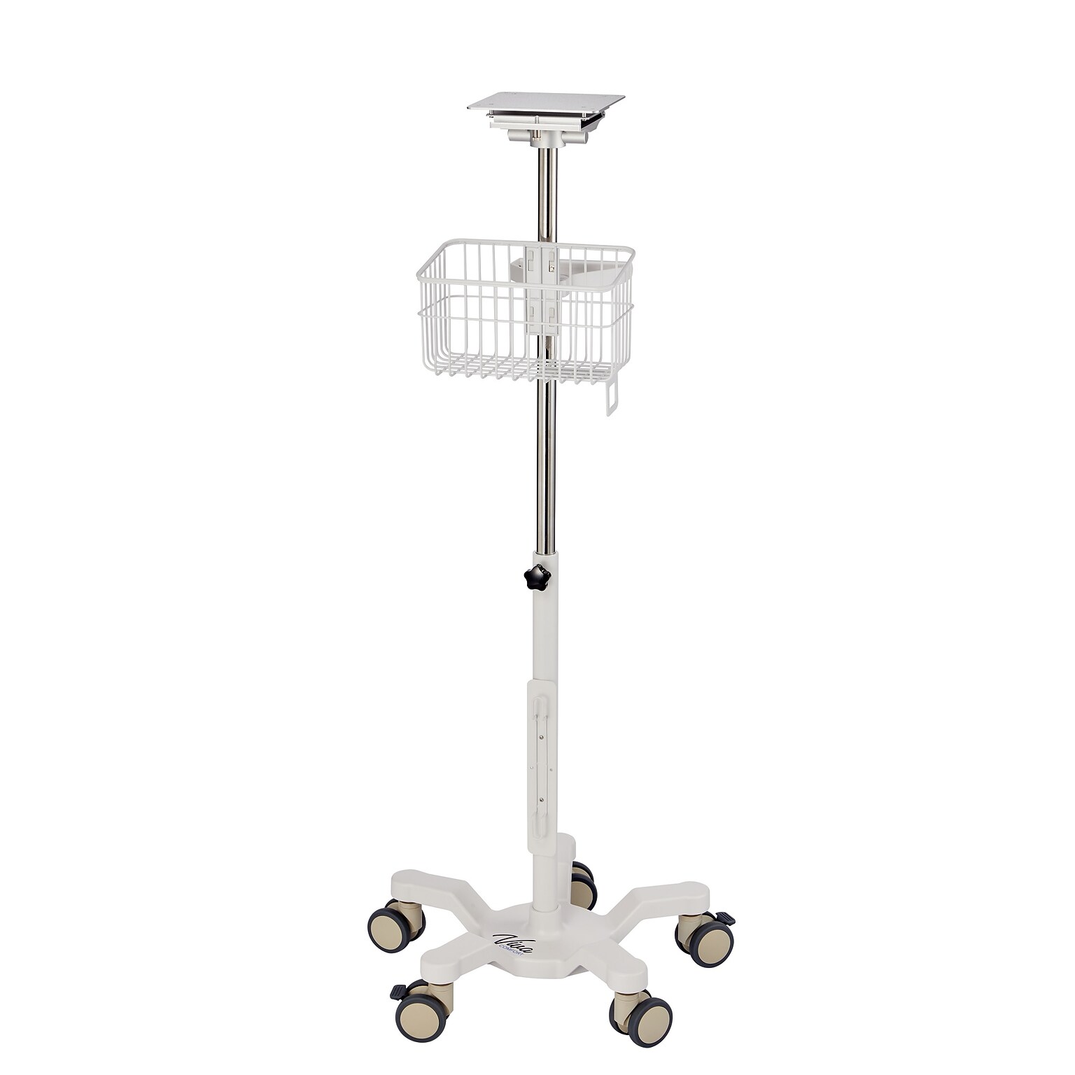 Viva Comfort Edan Elite V-Series Monitor Universal Vital Sign Mobile Stand with Mounting Plate, White (ADIME912-C-MP-07-MK)