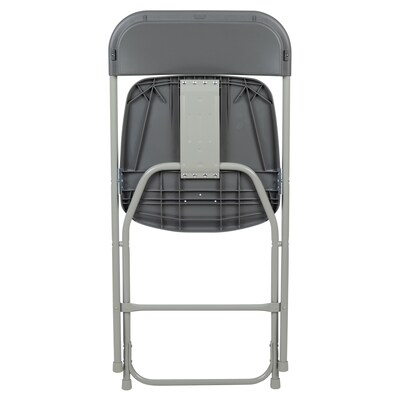 Flash Furniture Plastic Folding Chair, Grey, Set of 6 (6LEL3GREY)